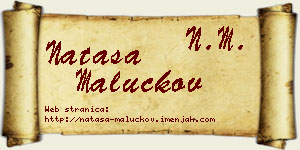 Nataša Maluckov vizit kartica